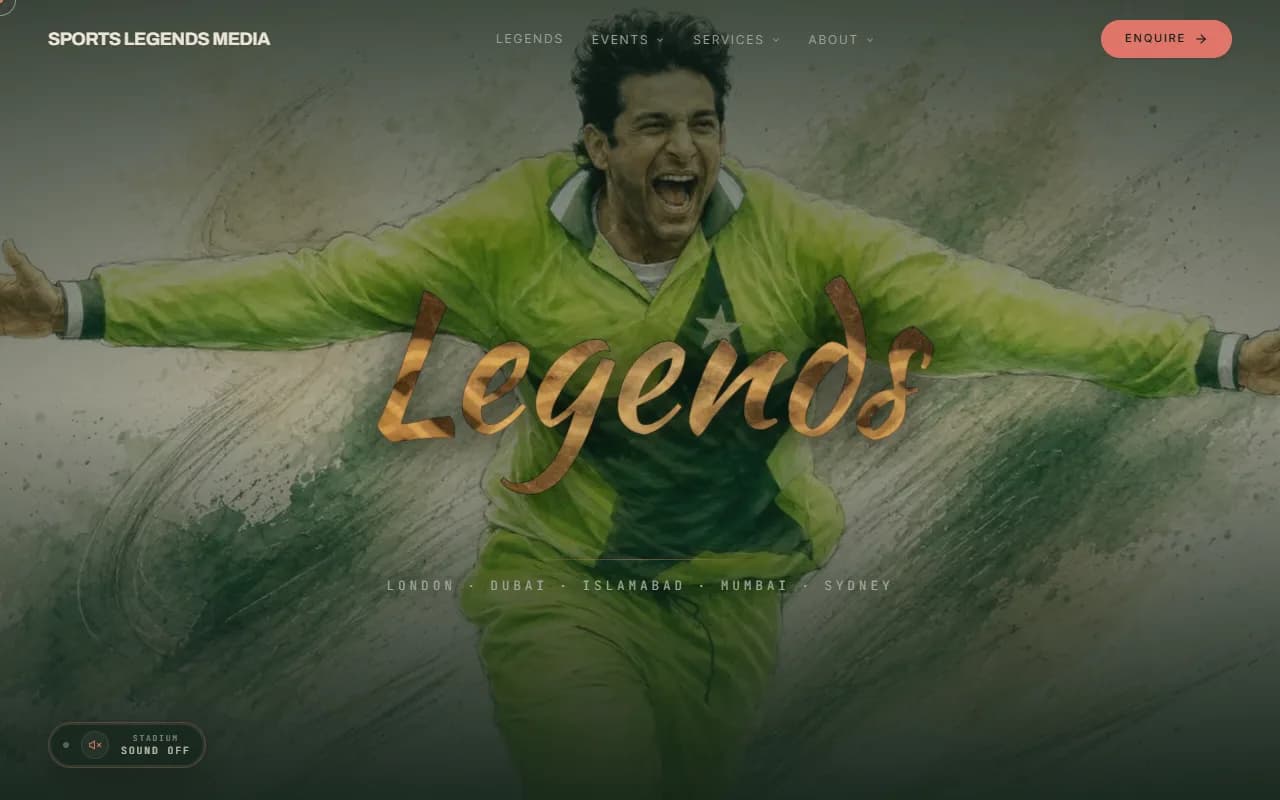 Sports Legends Media website